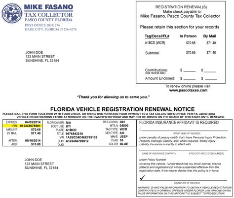 Renewal For Vehicle Registration Bab Dorothy