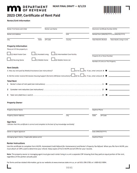 Renters Printable Rebate Form