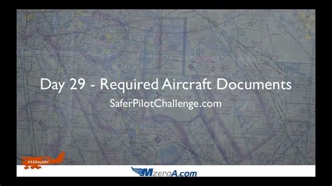 Required Aircraft Documents Day 29 31Dayspc Youtube