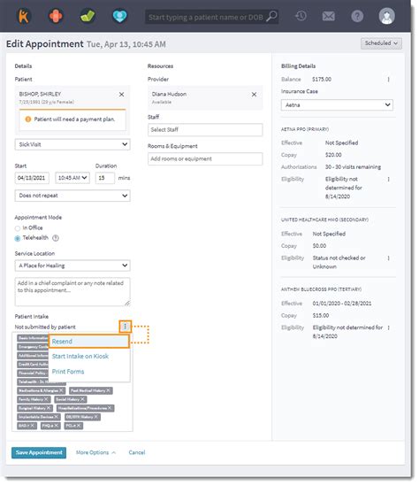 Resend Intake Forms Tebra Help Center