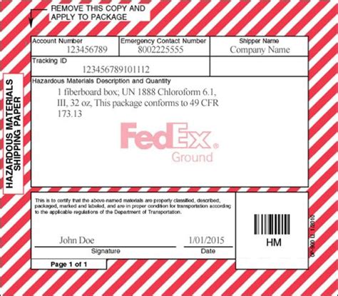 Resources For Shipping Hazardous Materials Fedex