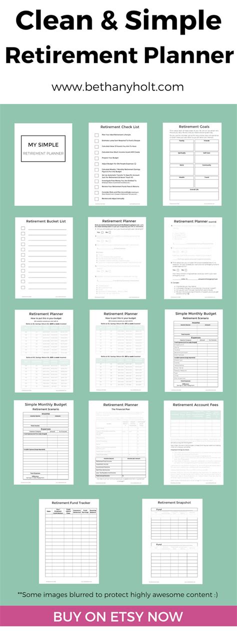 Retirement Planner Planner Retirement Financial Planner Budget