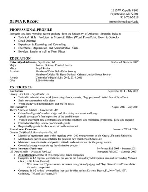 Rezac Resume Pdf