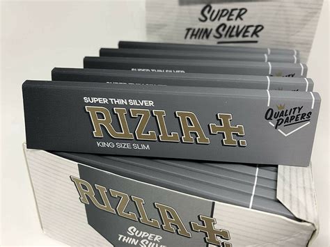 Rizla King Size Papers Silver Slim Pack Of 50 X 32 Papers Buy Online In United Arab