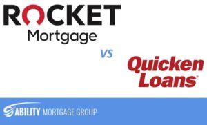 Rocket Mortgage Vs Quicken Loans Ability Mortgage Group