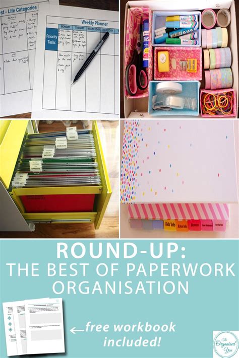 Round Up The Best Of Paperwork Organisation Blog Home Organisation The Organised You