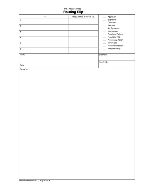 Routing Slip 9 Examples Format Pdf