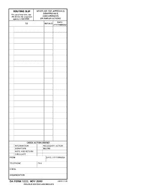 Routing Slip Fill And Sign Printable Template Online