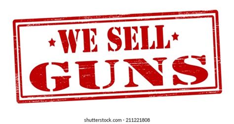 Rubber Stamp Text We Sell Guns Stock Vector Royalty Free 211221808