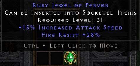 Ruby Jewel Of Fervor 15 Ias 28 Fire Res Green Topic D2jsp