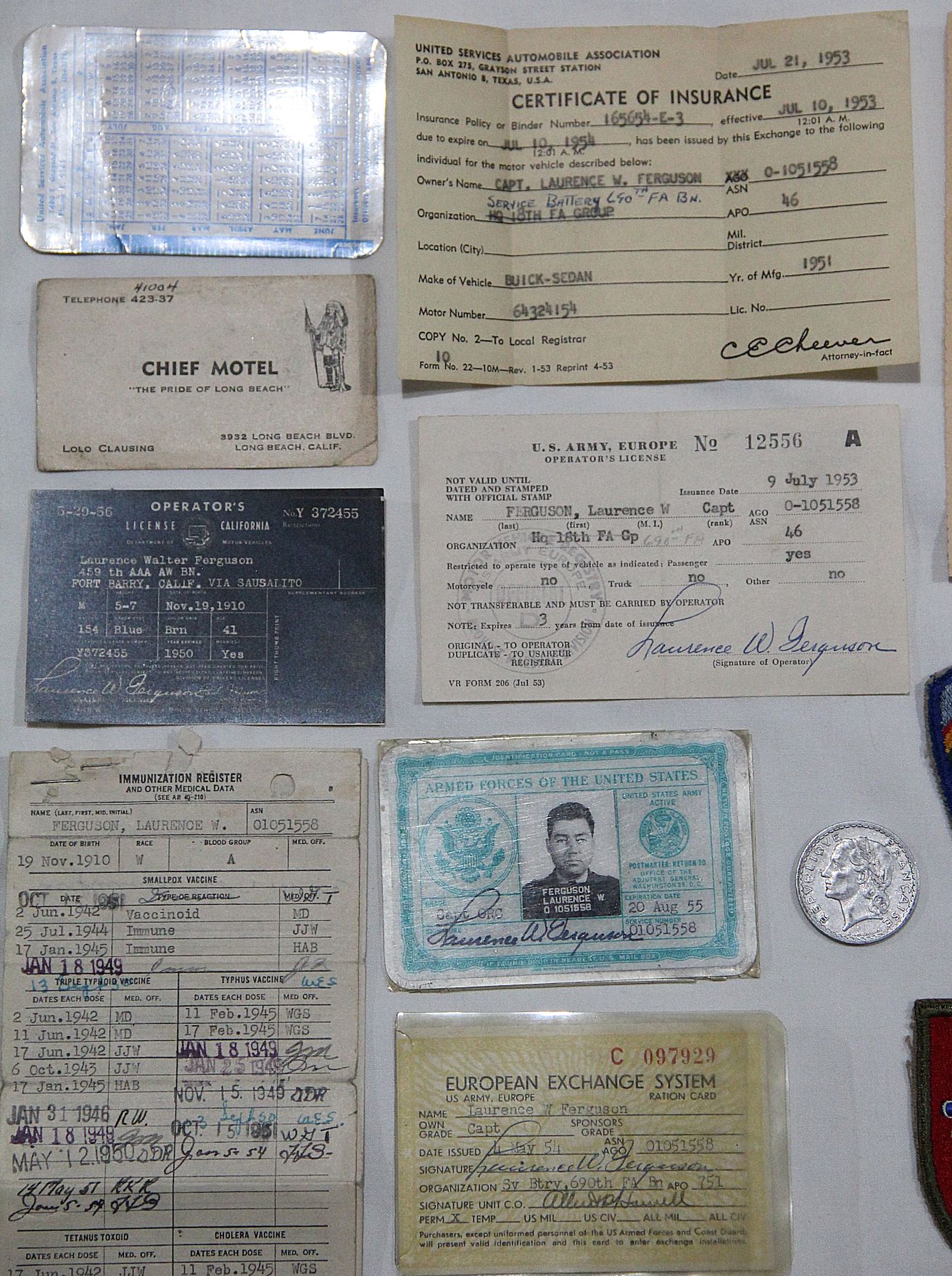 S098 Cold War Artillery Officers Paperwork Grouping From Europe B