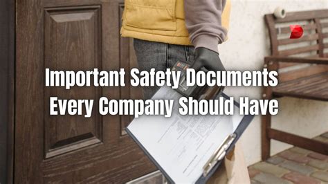 Safety Documents Every Company Should Have Datamyte