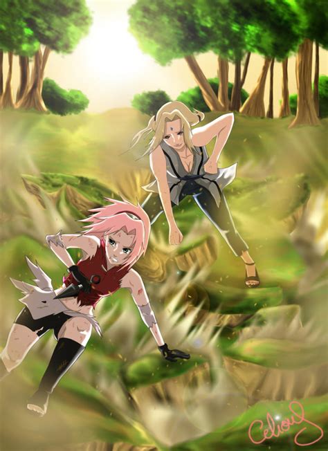 Sakura And Tsunade Training Sakura Naruto Art Anime Art Beautiful