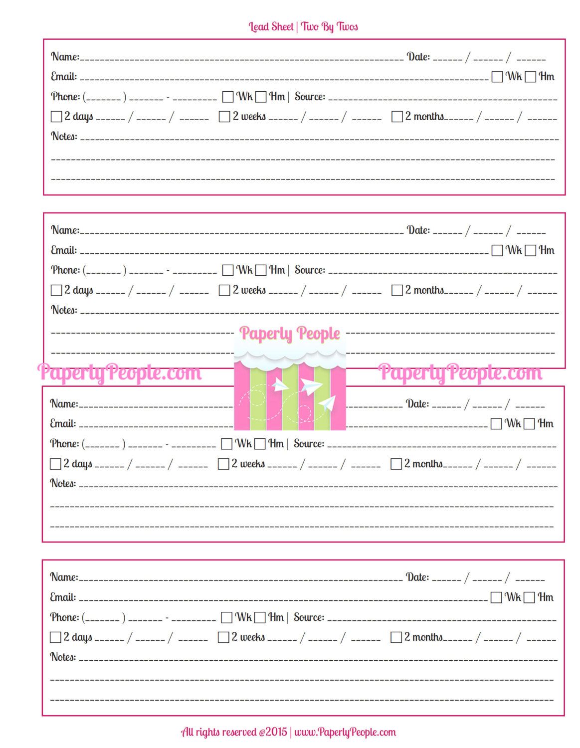 Sales Lead Sheet Template Professionally Designed Templates