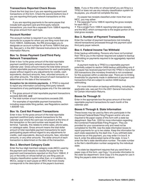 Sample 1099 K Forms Payment Card And Third Party Network Transactions