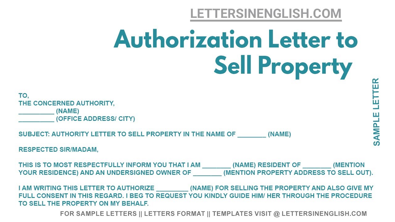 Sample Authorization Letter For Condominium