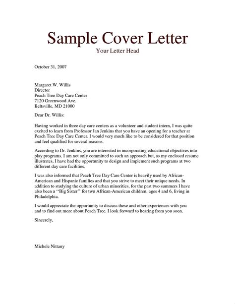 Sample Cover Letter To Former Employer Simple Write A Cover Letter