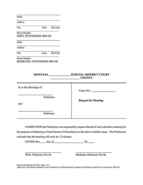 Sample Divorce Papers Free Printable Documents