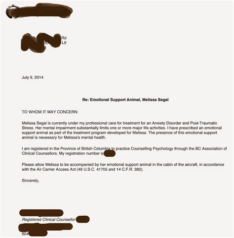 Sample Doctor S Letter For Emotional Support Dog Support Dog Service