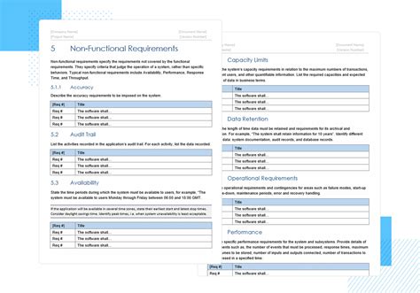 Sample Functional Requirements Document For Website The Document Template