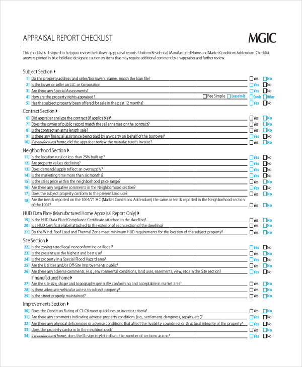 Sample House Appraisal Report Sample Site L