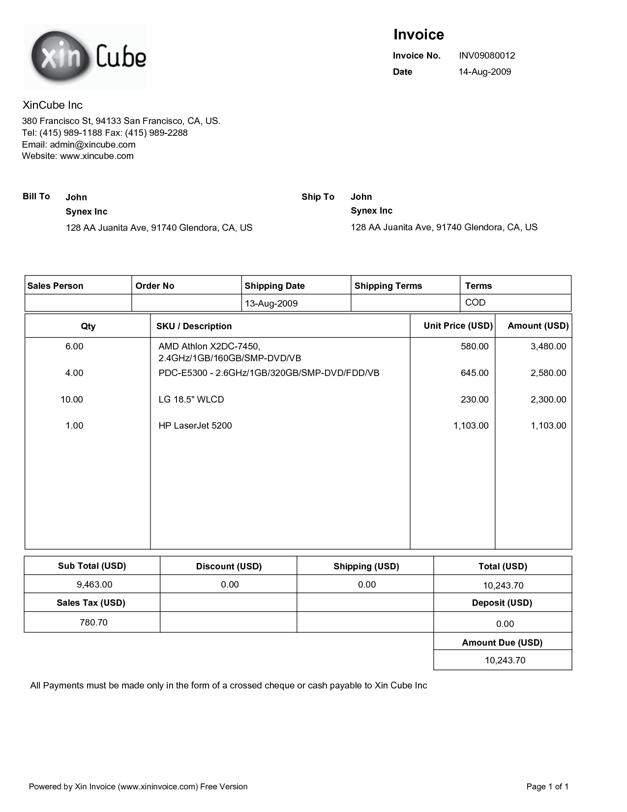 Sample Invoice Download Free Documents For Pdf Word And Excel