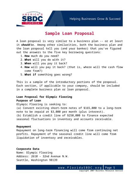 Sample Loan Proposal Sample Loan Proposal A Loan Proposal Is Very