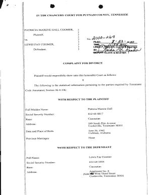 Sample Pennsylvania Divorce Complaint Form 2005 2024 Fill And Sign