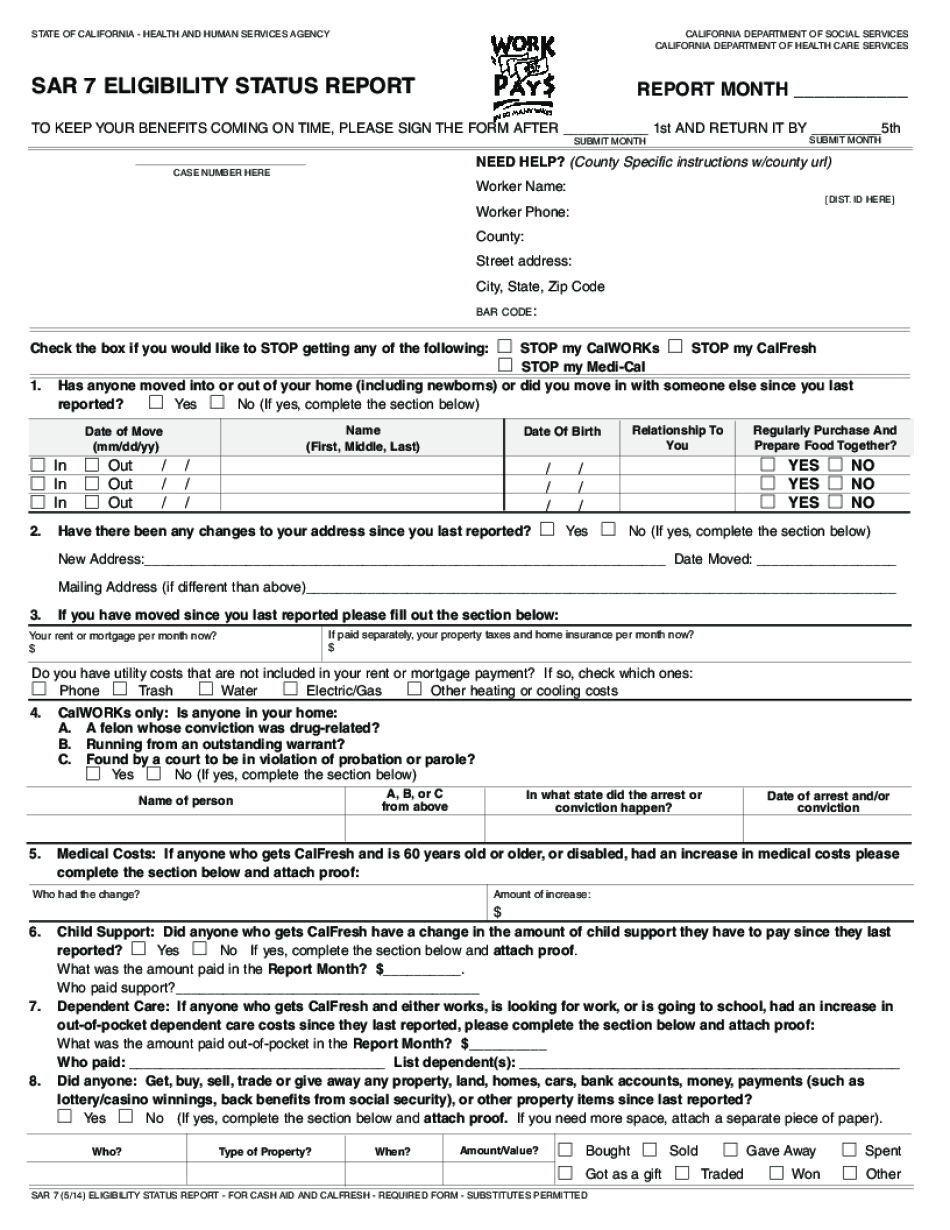 Sar 7 Form Online Editable Template Airslate Signnow