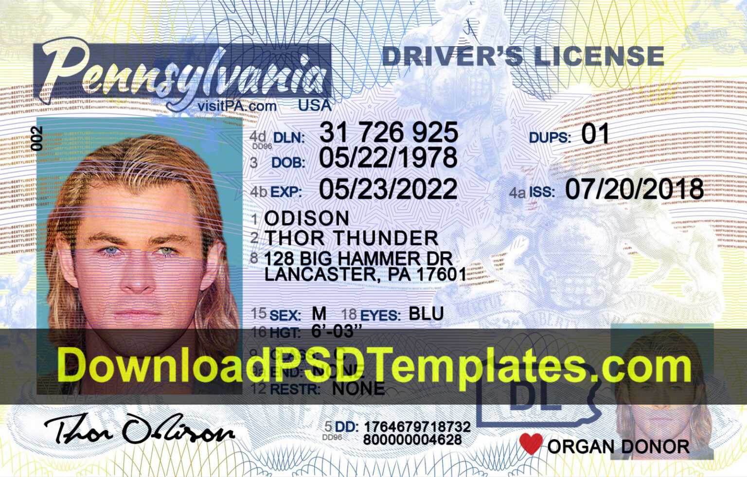 Saskatchewan Drivers License Template New V1 Blank Psd