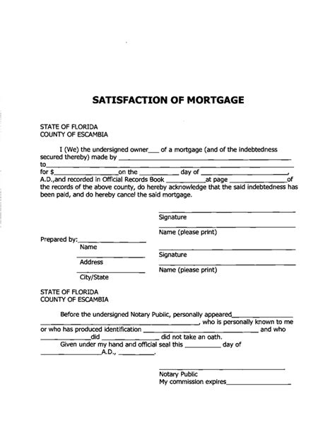 Satisfaction Of Mortgage Form 13 Free Templates In Pdf Word Excel Download