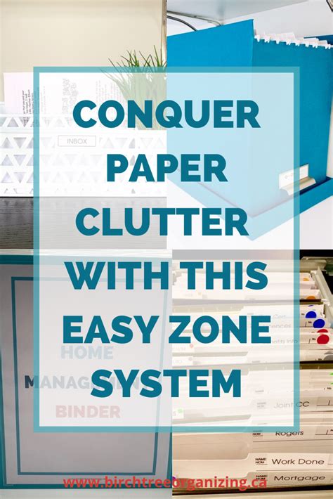 Say Good Bye To Paper Clutter With This Easy Zone Organizing System