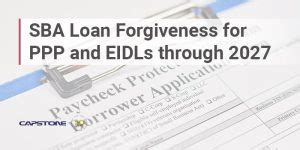 Sba Loan Forgiveness For Ppp And Eidls Through 2027 Capstone