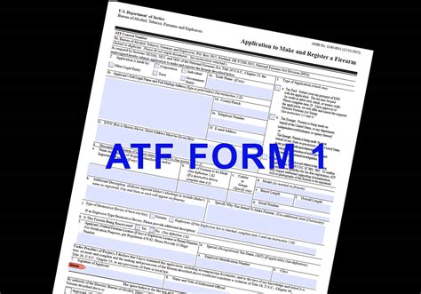 Sbr Form 1 Consultation Help Atf Form 1 Filing Assistance