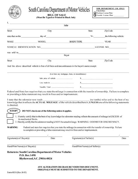 Sc Dmv Forms Fill Online Printable Fillable Blank Pdffiller