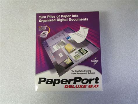 Scansoft Paperport Deluxe 8 New In Sealed Retail