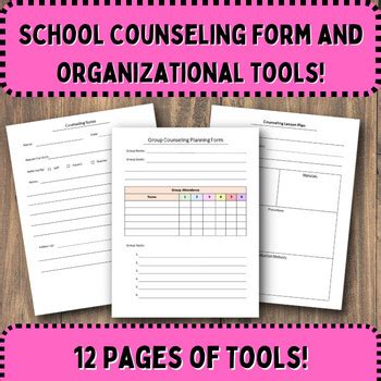 School Counseling Referral Forms Lesson Plan Templates Notes And More