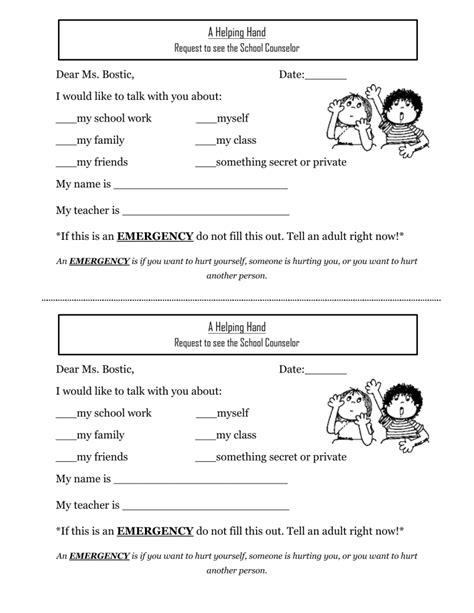 School Counselor Referral Form Counsel Create School Counselor Forms