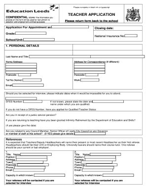 School Teacher Form Fill Complete With Ease Airslate Signnow