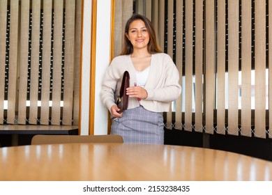 Secretary Stock Image Image Of Blue Arms Adult Business 36947811