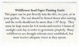 Seed Paper Planting Guides