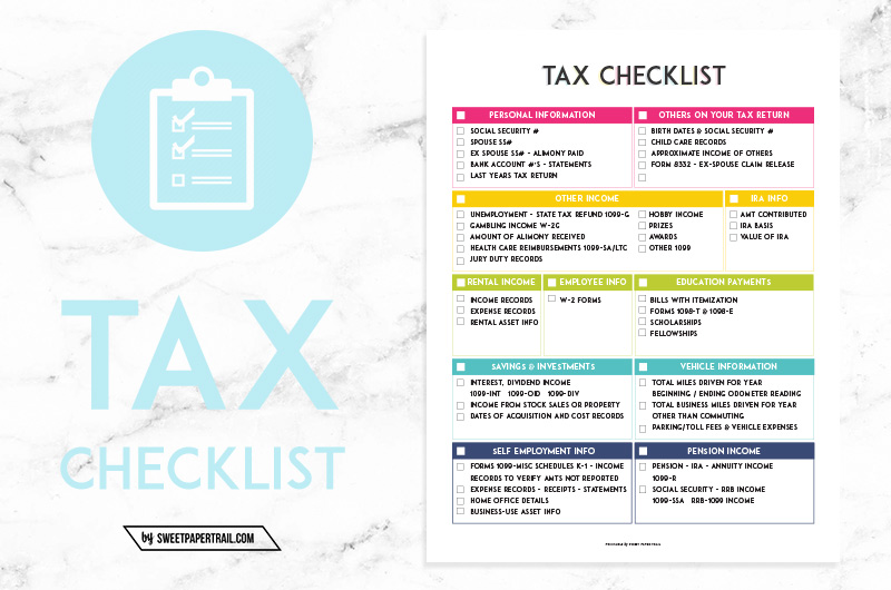 Self Employed Taxes How To Get Organized Sweet Paper Trail