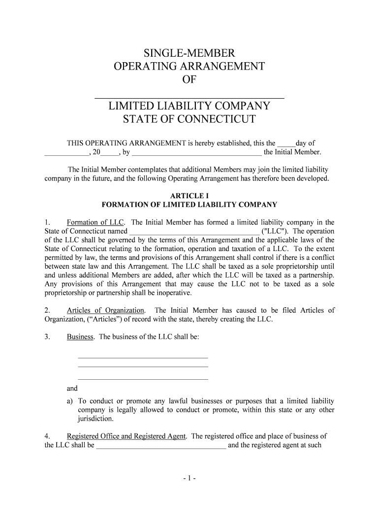 Series Llc Operating Agreement Template Harvard Form Fill Out And