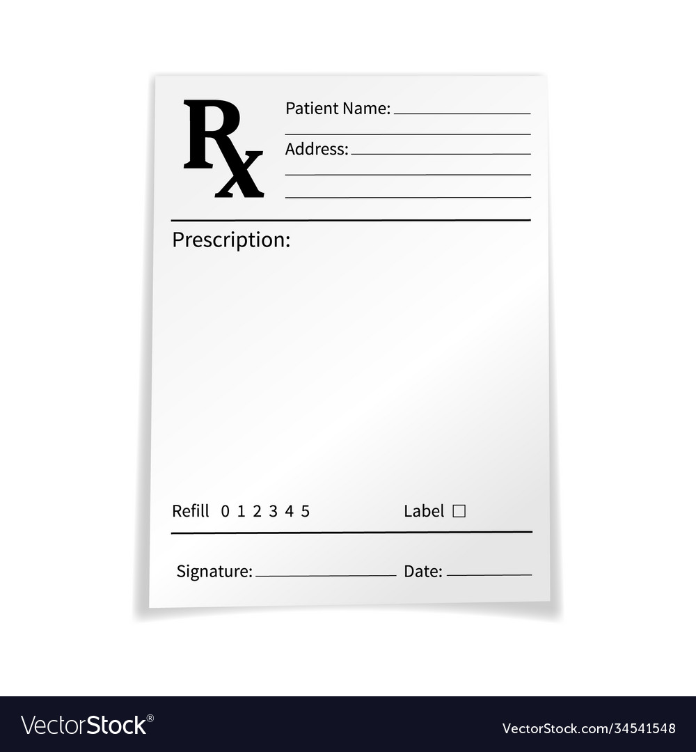 Set Medicine Prescription Forms Stock Vector Royalty Free 2042128481