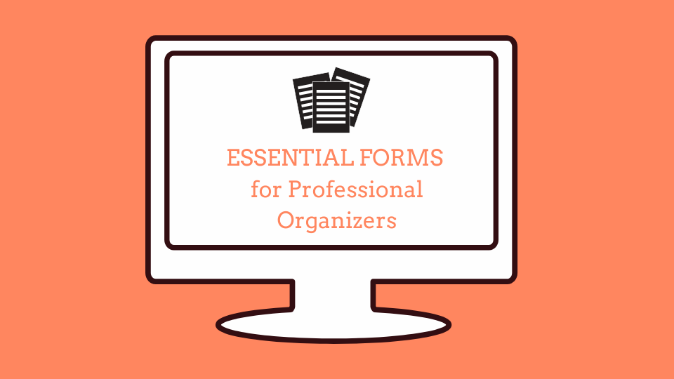 Set Of Five Essential Client Forms For Professional Organizers