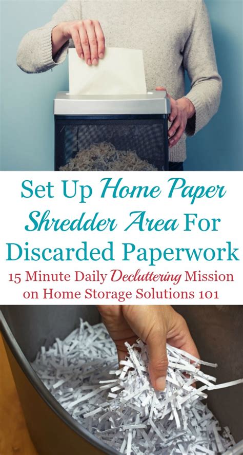 Set Up Home Paper Shredder Area Plus Tips For Keeping Up With