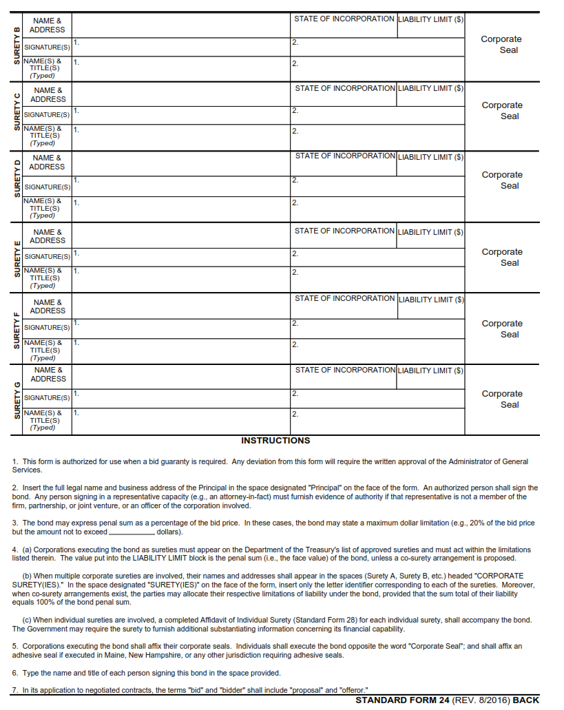 Sf 24 Bid Bond Forms Docs 2023