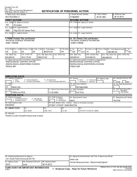 Sf 50 Printable Form Printable Forms Free Online