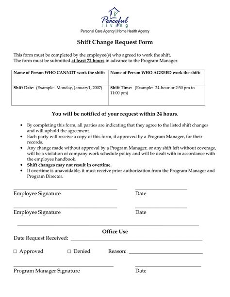 Shift Paperwork