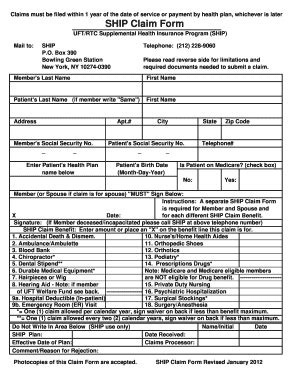 Ship Claim Form Fill And Sign Printable Template Online